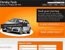 Tablet Screenshot of cheaptaxidursley.co.uk